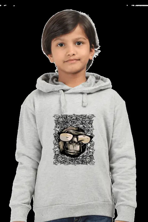 Boys Hooded SweatShirt Moninglass - Grey Melange / 36-47M