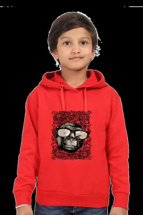 Boys Hooded SweatShirt Moninglass - Red / 36-47M
