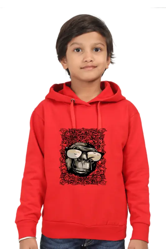Boys Hooded SweatShirt Moninglass - Red / 36-47M