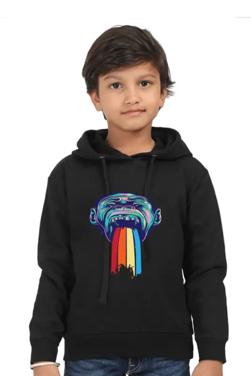 Boys Hooded SweatShirt Monk - Black / 36-47M
