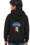 Boys Hooded SweatShirt Monk (Front/Back Design) - Black / 36-47M