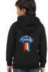 Boys Hooded SweatShirt Monk (Front/Back Design) - Black / 36-47M