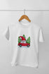 Girl Round Neck Half Sleeve ChristmasFun3 - White / 12-23M