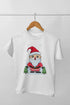 Girl Round Neck Half Sleeve ChristmasFun2 - White / 12-23M