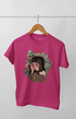 Girl Round Neck Half Sleeve Wild - 11Y / Pink