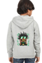 Kids Hooded SweatShirt DollarBoy (Front/Back Design) - Grey Melange / 36-47M