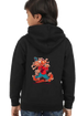 Kids Hooded SweatShirt Flyng (Front/Back Design) - Black / 36-47M