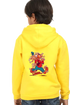 Kids Hooded SweatShirt Flyng (Front/Back Design) - Yellow / 36-47M