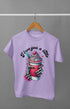 Men’s Half Sleeve Round Neck Love Latte - Lavender / S
