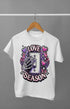 Men’s Half Sleeve Round Neck Love Season - White / S