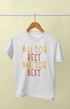Men’s Half Sleeve Round Neck Mili Tohh - S / White