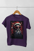 Men’s Half Sleeve Round Neck Tshirt ChristmasSilk - Purple / 3XL