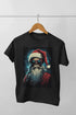 Men’s Half Sleeve Round Neck Tshirt Christmas Skell - Black / S