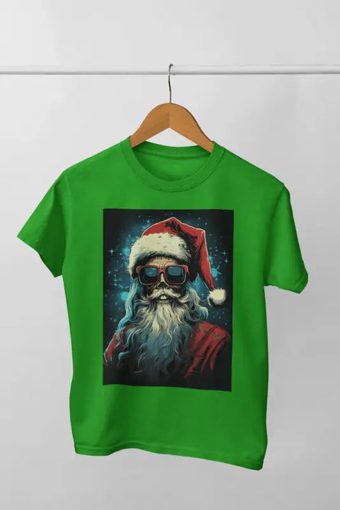 Men’s Half Sleeve Round Neck Tshirt Christmas Skell - Flag Green / S