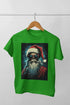 Men’s Half Sleeve Round Neck Tshirt Christmas Skell - Flag Green / S