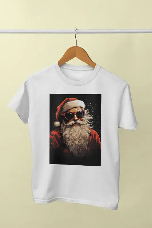 Men’s Half Sleeve Round Neck Tshirt ChristmasVintage - White / S