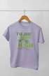 Men’s Half Sleeve Round Neck Tshirt Tujhe Meri - S / Lavender