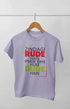 Men’s Half Sleeve Round Neck Tshirt Zindagi Rude - S / Lavender