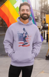 Mens Hooded SweatShirt American Scaters - Lavender / XS