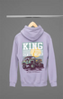 Mens Hooded SweatShirt Dirty Road - Lavender / XS