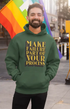 Mens Hooded SweatShirt Failure - Bottle Green / XS