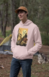 Mens Hooded SweatShirt Hunting Shine - Light Baby Pink / XS