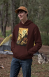 Mens Hooded SweatShirt Hunting Shine - Maroon / XS