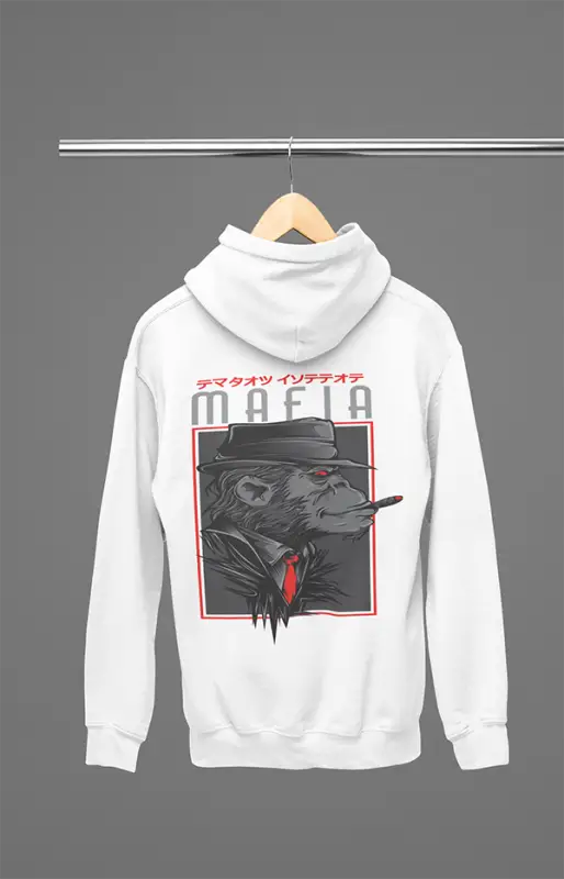 Mens Hooded SweatShirt Mafia - White / XS