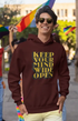 Mens Hooded SweatShirt Mind - Maroon / XS