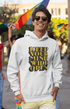 Mens Hooded SweatShirt Mind - White / XS