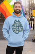 Mens Hooded SweatShirt No Path - Baby Blue / XS