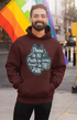 Mens Hooded SweatShirt No Path - Maroon / XS