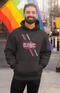 Mens Hooded SweatShirt NoMusic - Black / XS