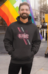 Mens Hooded SweatShirt NoMusic - Black / XS