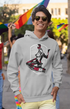 Mens Hooded SweatShirt Rickter - Grey Melange / XS