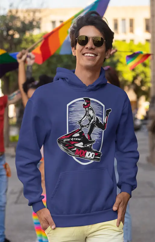 Mens Hooded SweatShirt Rickter - Royal Blue / XS