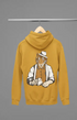 Mens Hooded SweatShirt Tiger - Mustard Yellow / XS