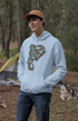 Mens Hooded SweatShirt Trust - Baby Blue / XS