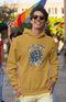 Mens Hooded SweatShirt Vintage - Mustard Yellow / XS