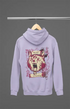 Mens Hooded SweatShirt Winter Coming - Lavender / XS