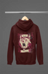 Mens Hooded SweatShirt Winter Coming - Maroon / XS