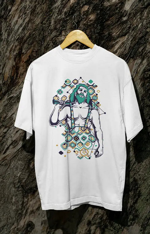 Mens Oversized Classic T-Shirt Axemen - White / XS