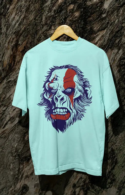 Mens Oversized Classic T-Shirt BigMonkey - Mint / XS