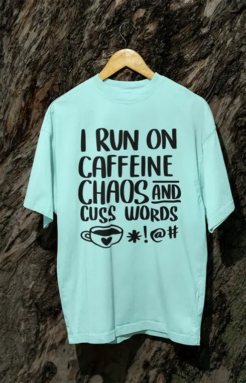 Mens Oversized Classic T-Shirt Caffeine - Mint / XS