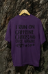 Mens Oversized Classic T-Shirt Caffeine - Purple / XS