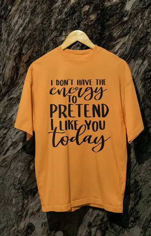 Mens Oversized Classic T-Shirt Energy - Golden Yellow / XS