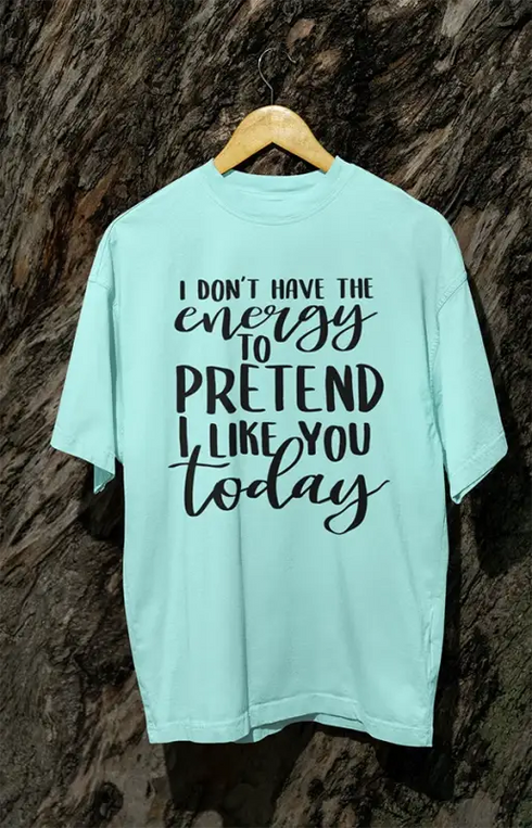 Mens Oversized Classic T-Shirt Energy - Mint / XS