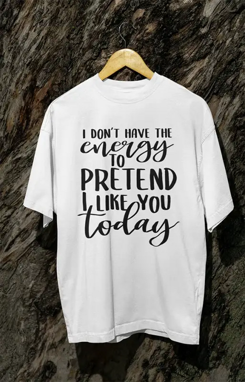 Mens Oversized Classic T-Shirt Energy - White / XS