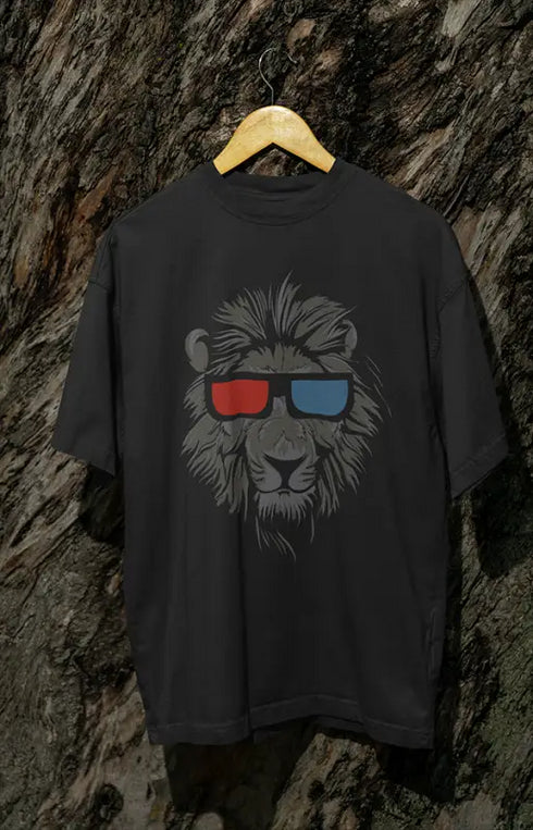 Mens Oversized Classic T-Shirt LoinKing - XS