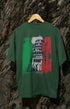 Mens Oversized Classic T-Shirt Pisa Tower - Bottle Green / XS